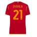 Cheap AS Roma Paulo Dybala #21 Home Football Shirt Women 2023-24 Short Sleeve